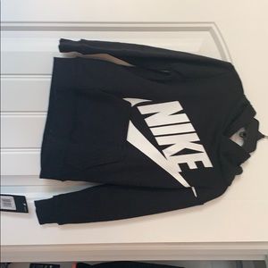 Black Nike Hooded sweatshirt with tags.